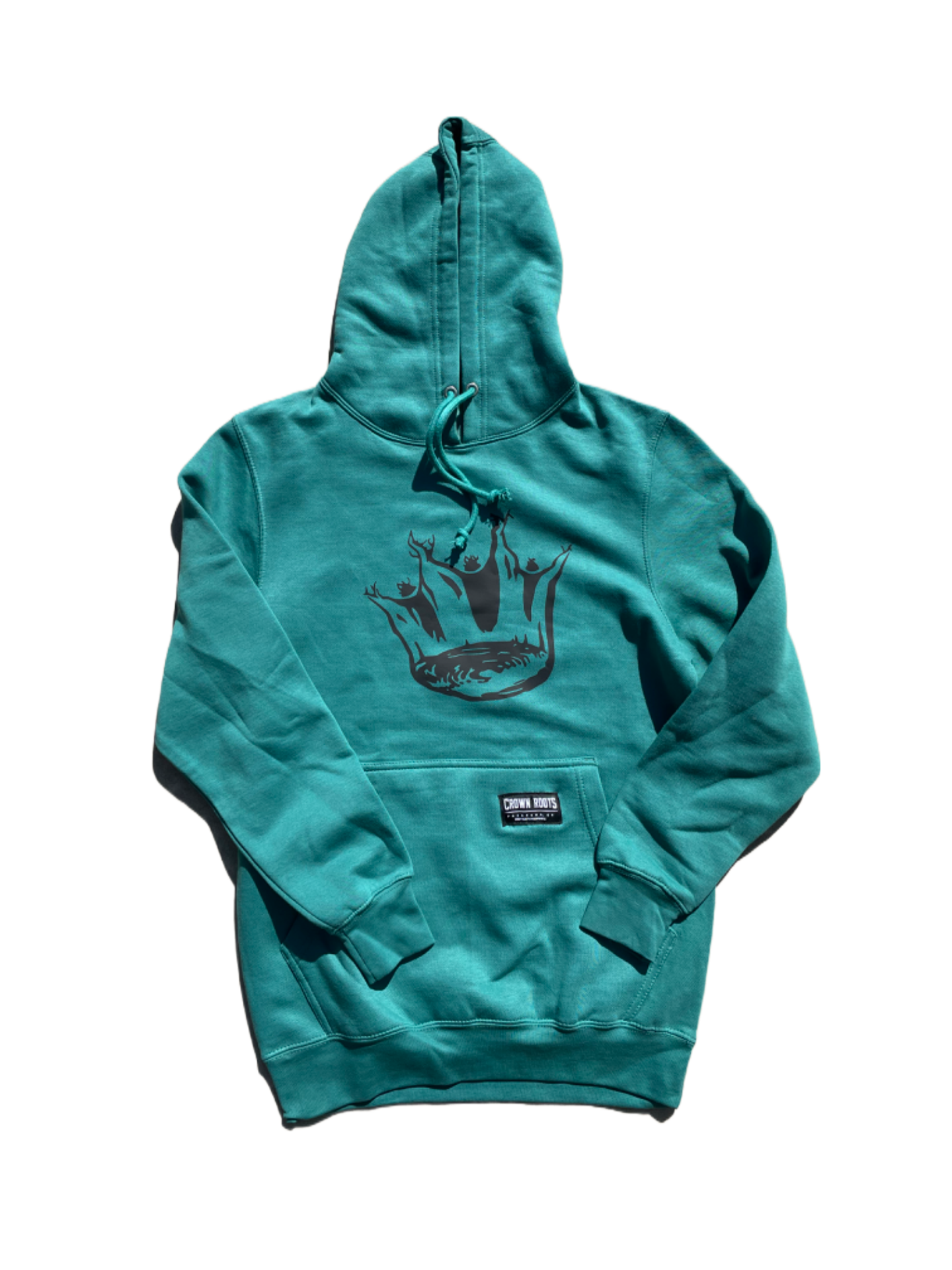 Crown Roots Logo Hoodie - Teal