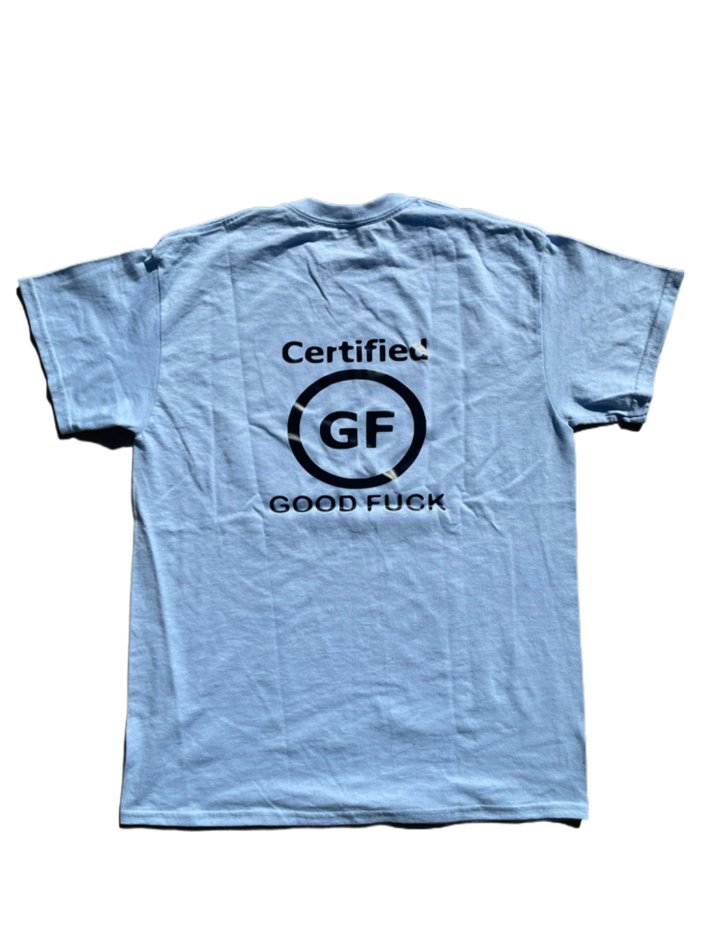 Goodfuckradio sign shirt - Baby Blue